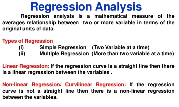 correlation and regression analysis in six sigma