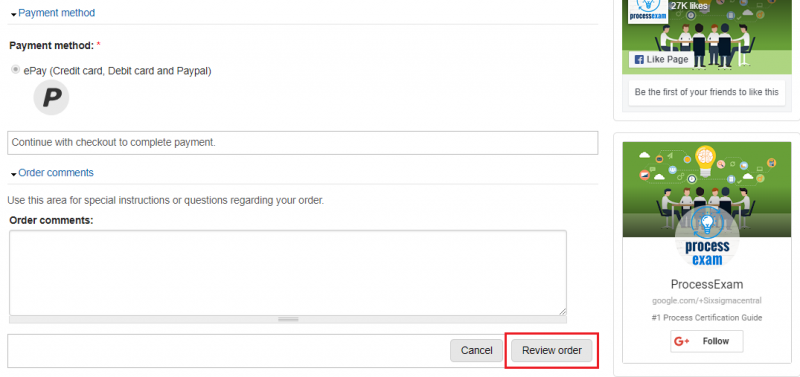 Help - Process Exam Checkout Page 2