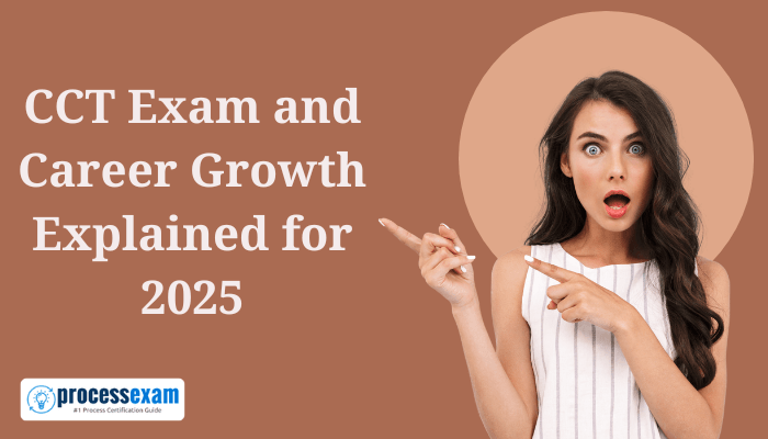 Professional woman at a desk, representing CCT exam and career growth for 2025.