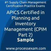 CPIM Part 2 Dumps PDF, Planning and Inventory Management - Part 2 Dumps, download CPIM 7.0 P2 free Dumps, APICS Planning and Inventory Management - Part 2 exam questions, free online CPIM 7.0 P2 exam questions