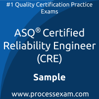 CRE Dumps PDF, Reliability Engineer Dumps, download Reliability Engineer free Dumps, ASQ Reliability Engineer exam questions, free online Reliability Engineer exam questions