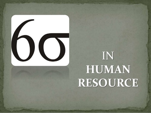 Human Resource and Sixsigma