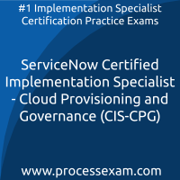 ServiceNow Certified Implementation Specialist - Cloud Provisioning and Governan