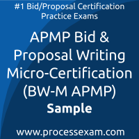 BW-M APMP Dumps PDF, Bid & Proposal Writing Dumps, download Bid & Proposal Writing free Dumps, APMP Bid & Proposal Writing exam questions, free online Bid & Proposal Writing exam questions